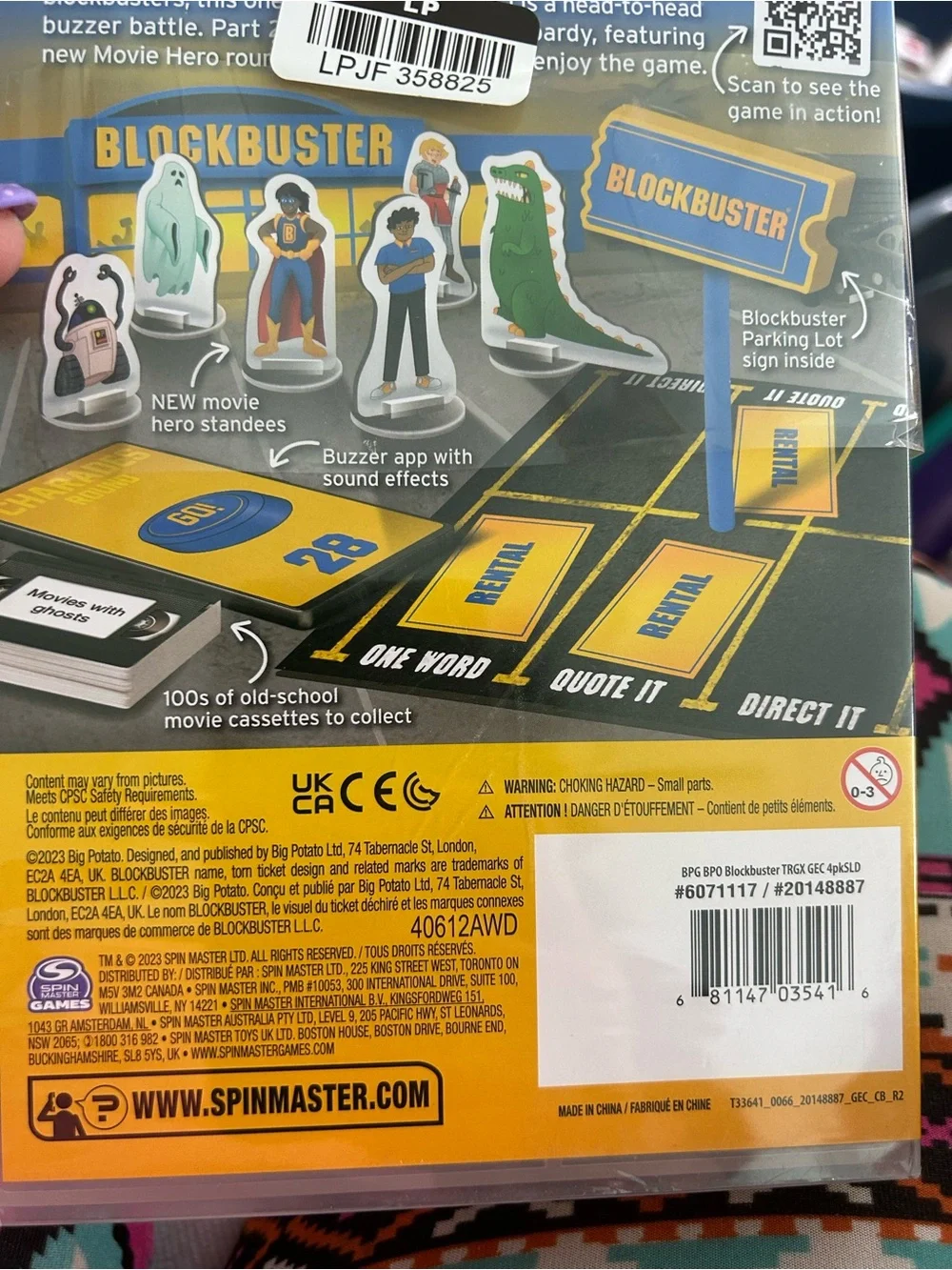 Movie Hero Party Game - Yellow & Blue